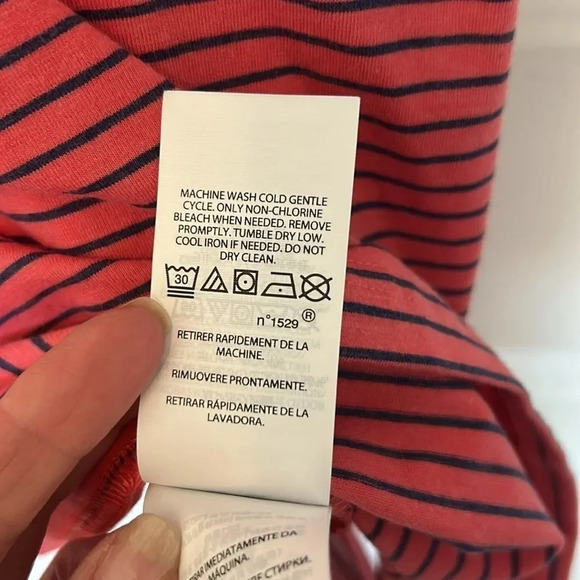 Polo Ralph Lauren performance short sleeve shirt size XL red stripe cotton blend - Picture 5 of 6